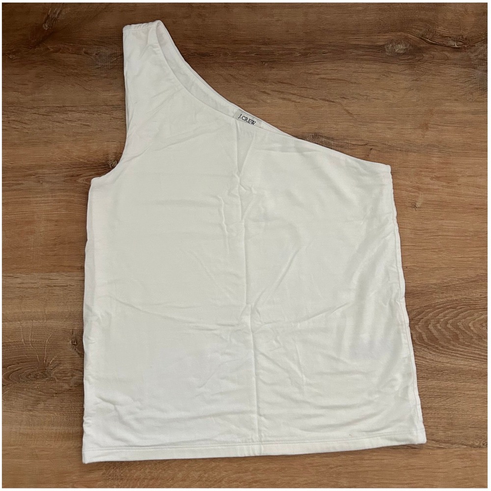 J. Crew Factory One-Shoulder Slim Fit Sleeveless Top M Medium New Stretch